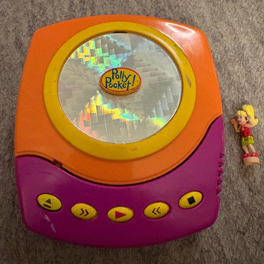 Vintage Polly Pocket Discman 1998 CD Player No Sound